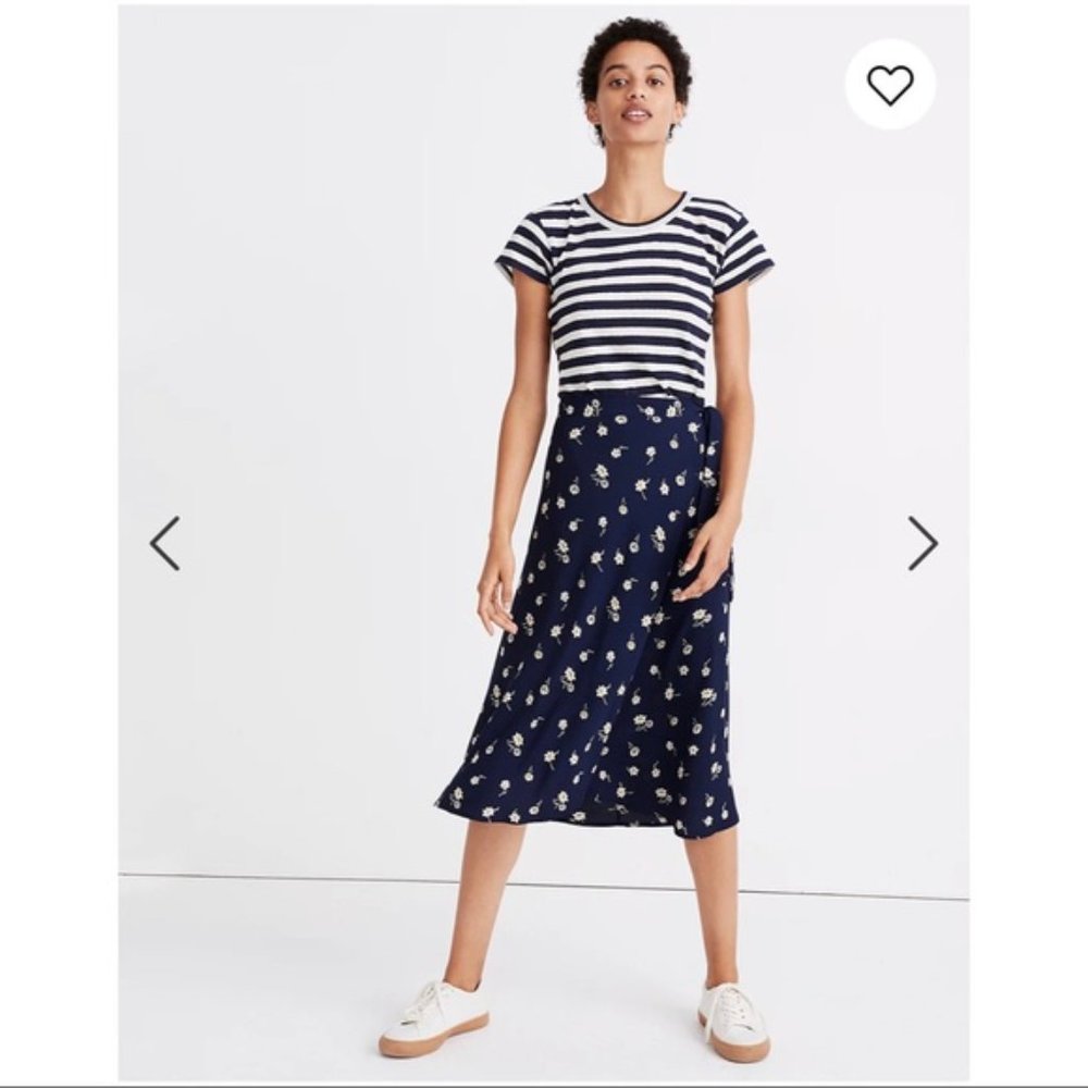 Madewell Tulip-Hem Wrap Skirt in Floral Heyday (NWT) 0